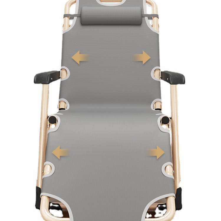 Picture of Office recliner lunch break sleeping chair single beach chair portable folding chair nap artifact folding bed dual-use chair