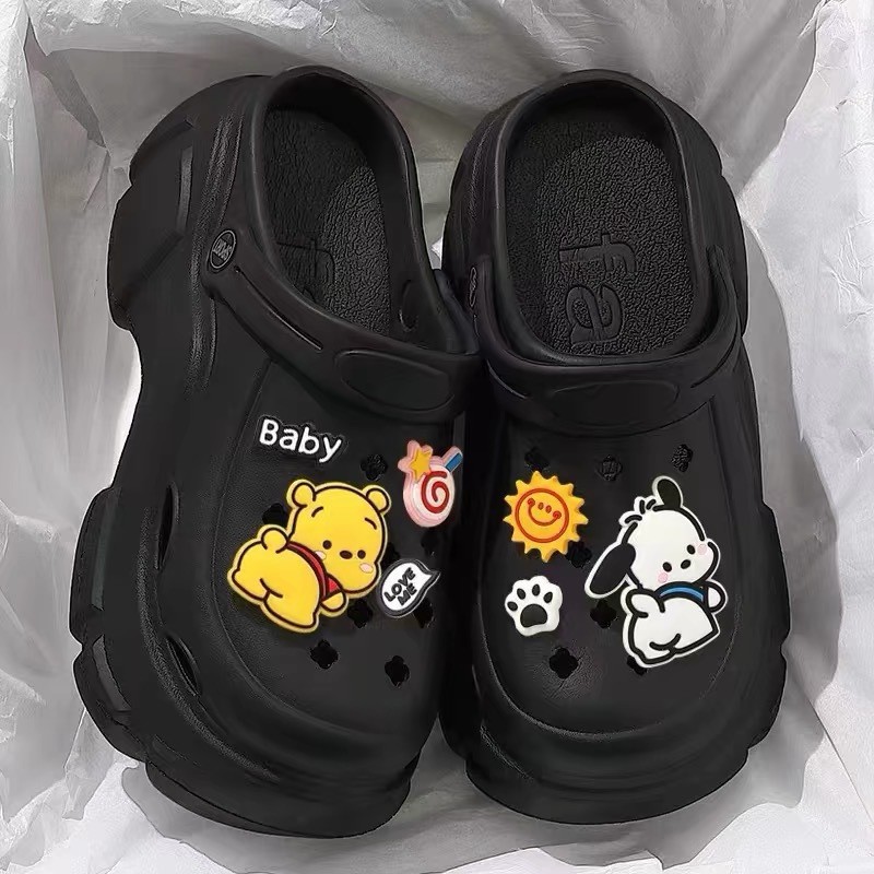 Picture of Baotou EVA hole shoes in 2025 new fashion and versatility student comfortable and casual two-wear non-slip slippers for women's summer