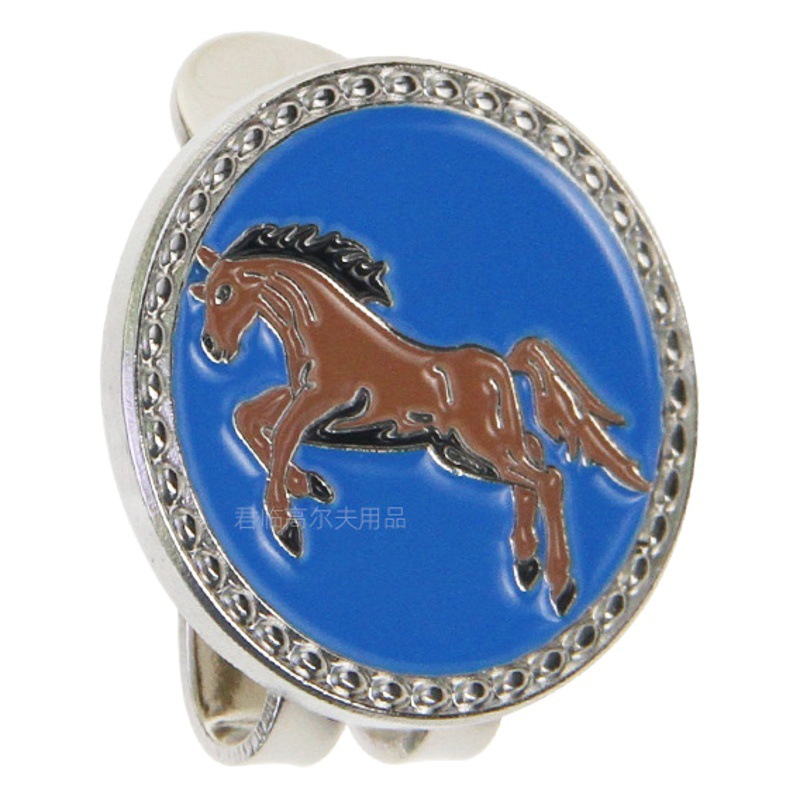 Golf Hat Clip 12 Zodiac Mark Ball Label Magnetic Detachable Rat, Ox, Tiger, Rabbit, Dragon, Snake, Horse, Sheep, Monkey, Chicken, Dog, Pig