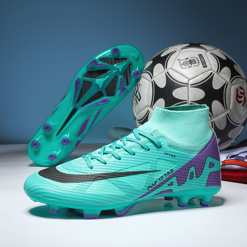 Cross-border World Cup Messi Thorn 15 Football Shoes Men's High-top Adult Competition Training Young Students sneaker Women