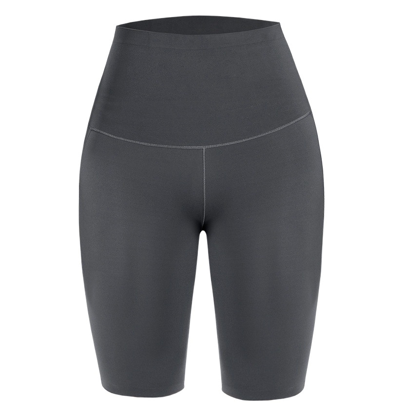 Ny177 High-Waisted Tight-Fitting Breathable Sharkskin Tummy Control Butt-Lifting Pants for Outerwear, Slimming Barbie Pants, Five-Point Leggings