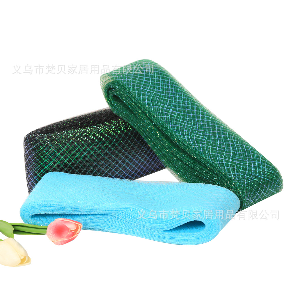 Christmas Ribbon 8cm Stretch Bridal Gauze Peddade Accessories Bow Veil Advanced Top Hat Headwear Gauze