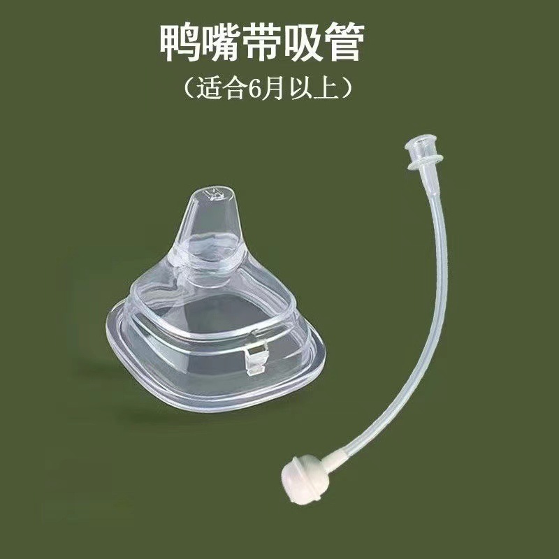 Picture of Adapt to Hegen Fat Bottle Fittings Lid Square Dust-proof Bottleneck Middle Ring Hengen Learn to Drink Straight Transparent Cup Lid