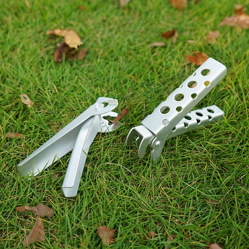 Picture of Anti-scald Pot Clip Aluminum Alloy Holed Pot Pliers Outdoor Portable Anti-scald Pliers Picnic Barbecue Kitchen Tool Pot Handle
