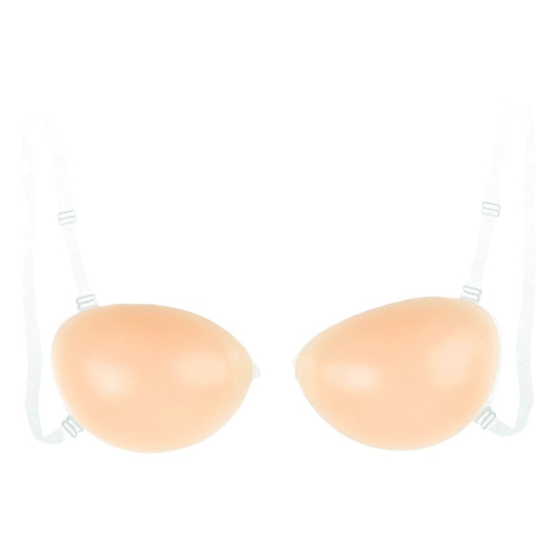 Picture of Silicone bra invisible chest stickers for Women wedding photos push up chest pad silicone chest stickers breast stickers invisible bra
