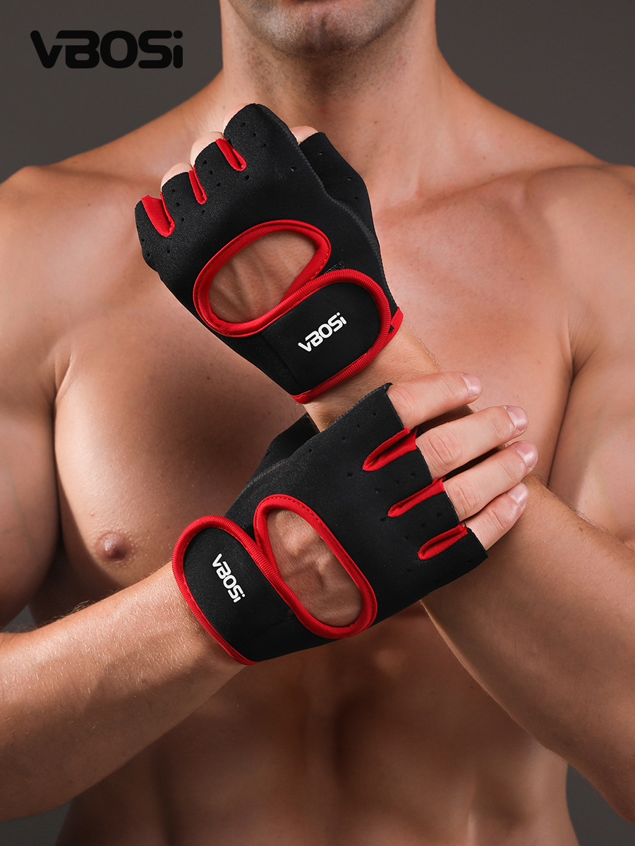VBOSI adult fitness gloves sports outdoor riding gloves non-slip adjustable dumbbell barbell protector manufacturers