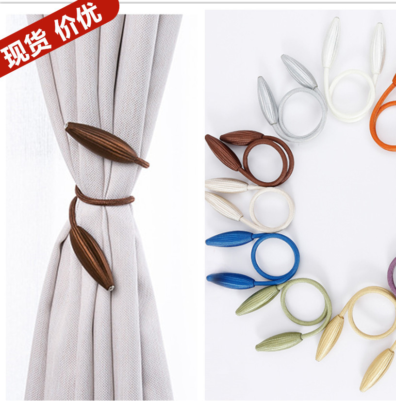 Cross-border hole-free magnetic strap curtain magnet buckle arbitrary twist suction strap curtain buckle
