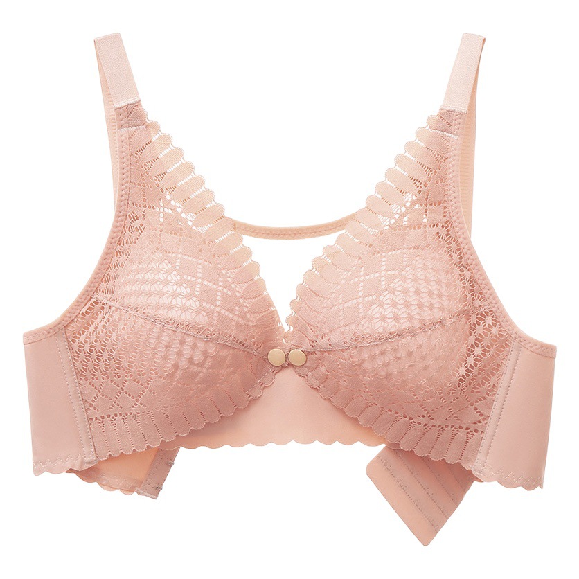 Jelly Soft Support Push-Up No Rims Upper Buckle Cool Intimates for Pregnant Women during Pregnancy and Lactation Thin Nursing Bra