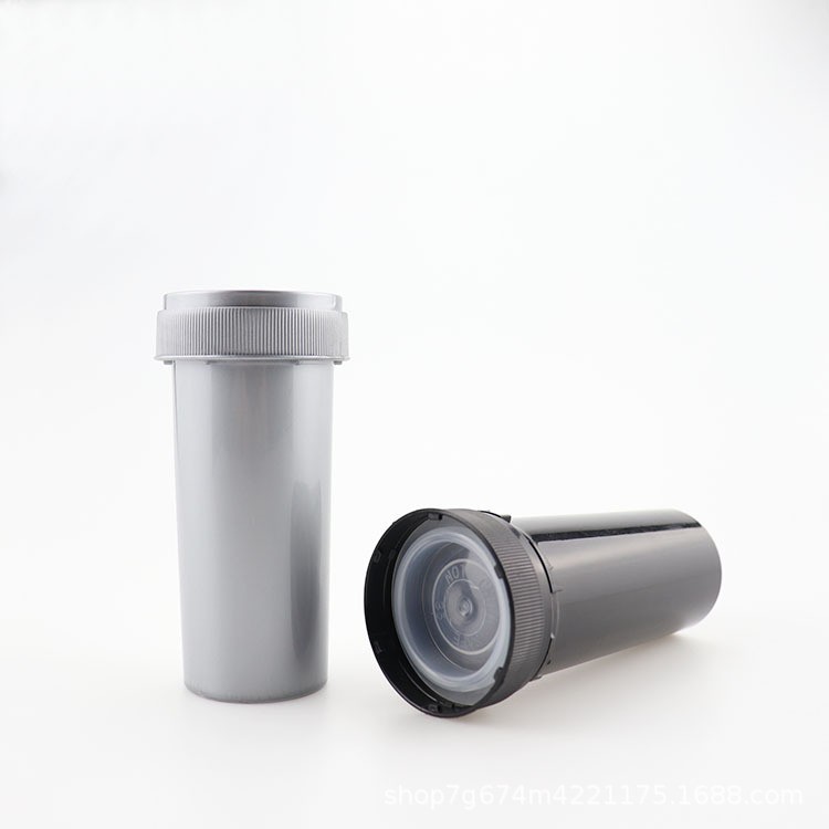 30dr Child-proof Packaging Cannabis Jar Tobacco Bottle Jar Carry-on Supplement Screw Cap Anti-theft Ring Stripe 100ml