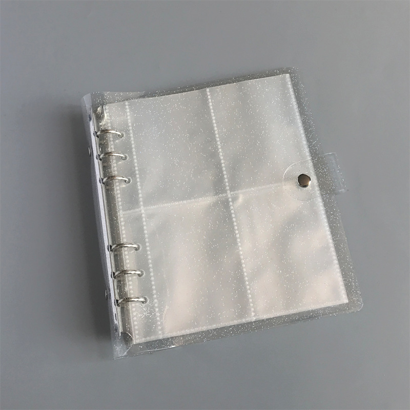 Picture of Ins Transparent Sparkling Large Capacity 6-Hole Loose-leaf Insert Album 3-inch 5-inch Album Photo Album Star-chasing Supplies Storage
