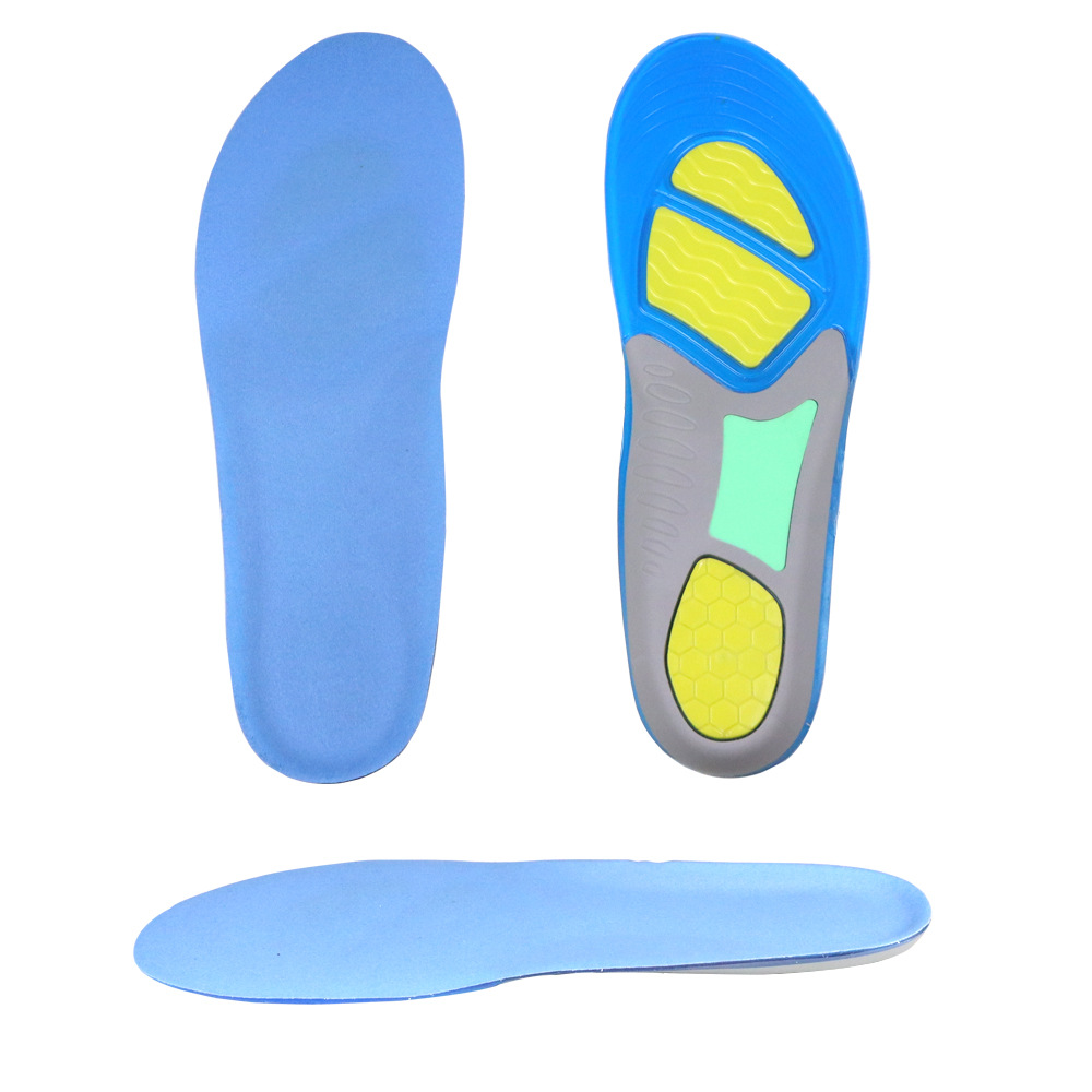 Wholesale Sports Insole TPE Shock Absorbing Velvet Men and Women Summer Running Basketball Comfortable Military Training Soft Full Shoes