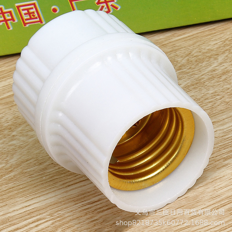 Flame Retardant Screw Ceiling Lamp Holder E27 Screw Led Energy-Saving Bulb Holder High Temperature Resistant Thickeneded Screw Lamp Holder Base