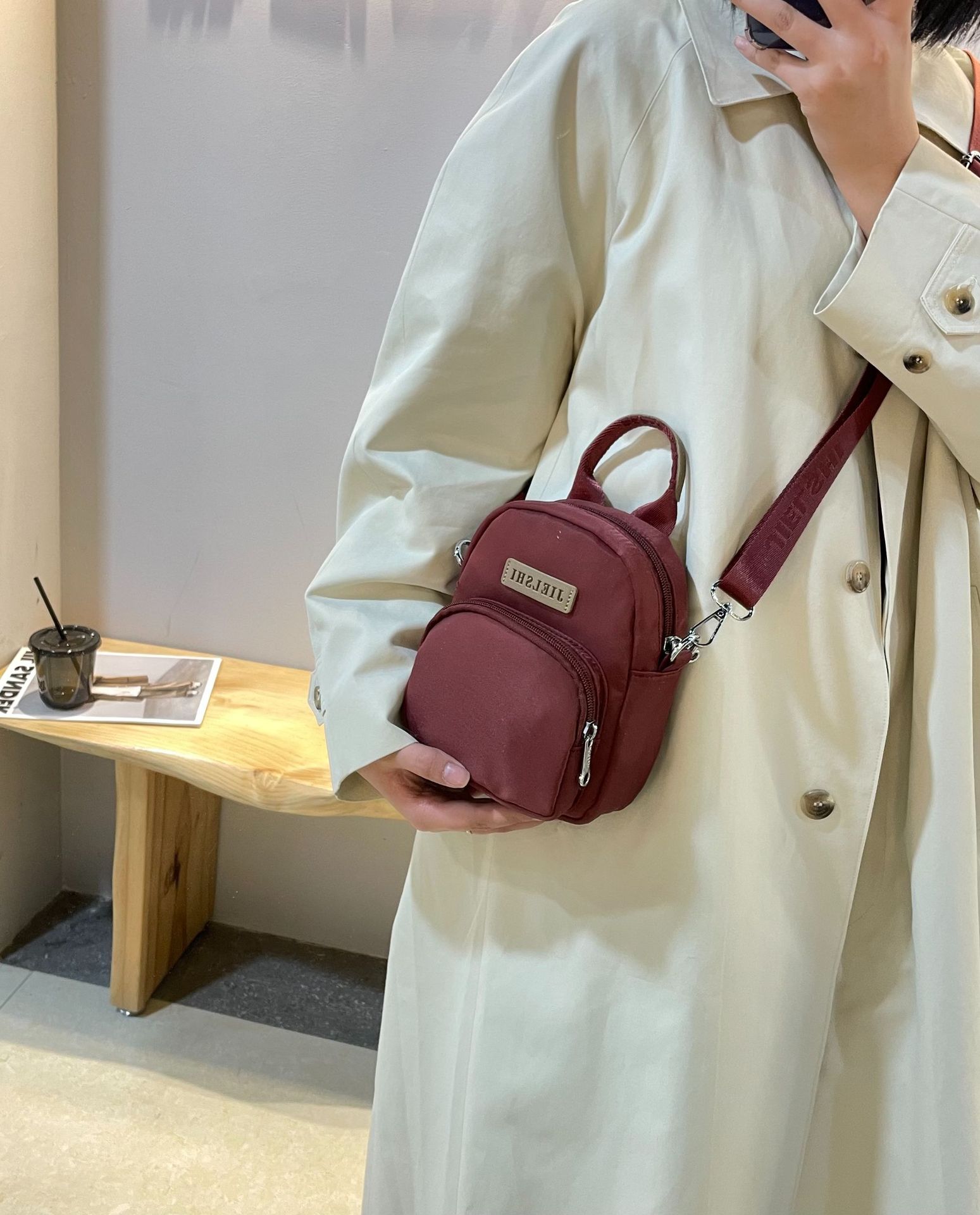 Picture of Jierangshi Factory New Simple All-match Lightweight Shoulder Bag Fashionable Waterproof Nylon Cloth Bag Women's Crossbody Bag