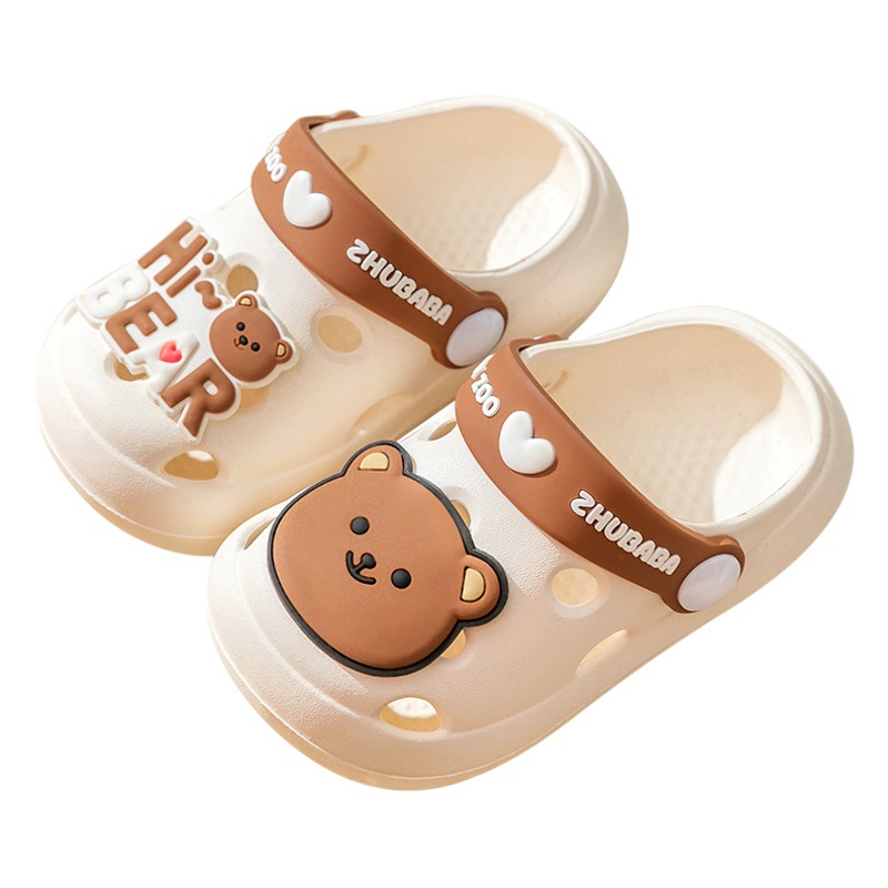 Daddy Pig Children's Slippers Summer Boys and Girls Cartoon Hole Shoes Non-Slip Soft Bottom Sandals Children's Outer Wear Slippers