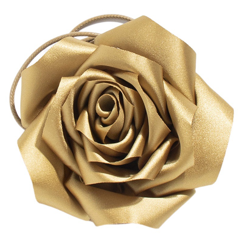 New Ladies Fashion Big Flower Cloth Rose Flower Knot Decorative Necklace Exquisite Personalized Handmade Stylish Waist Rope