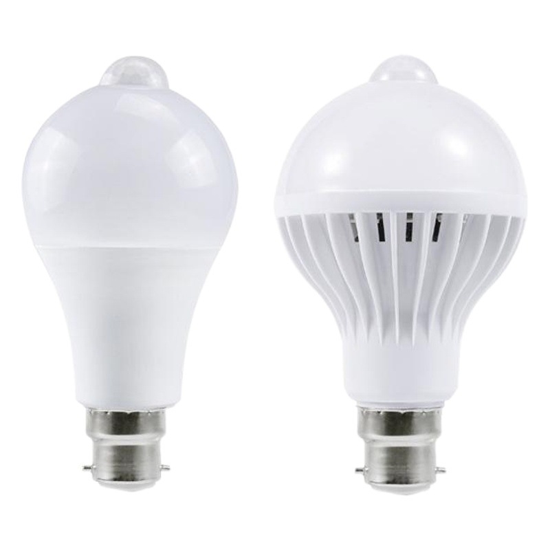 Led infrared human body induction bulb aisle 12W15W18WB22 bayonet pir motion induction bulb wholesale