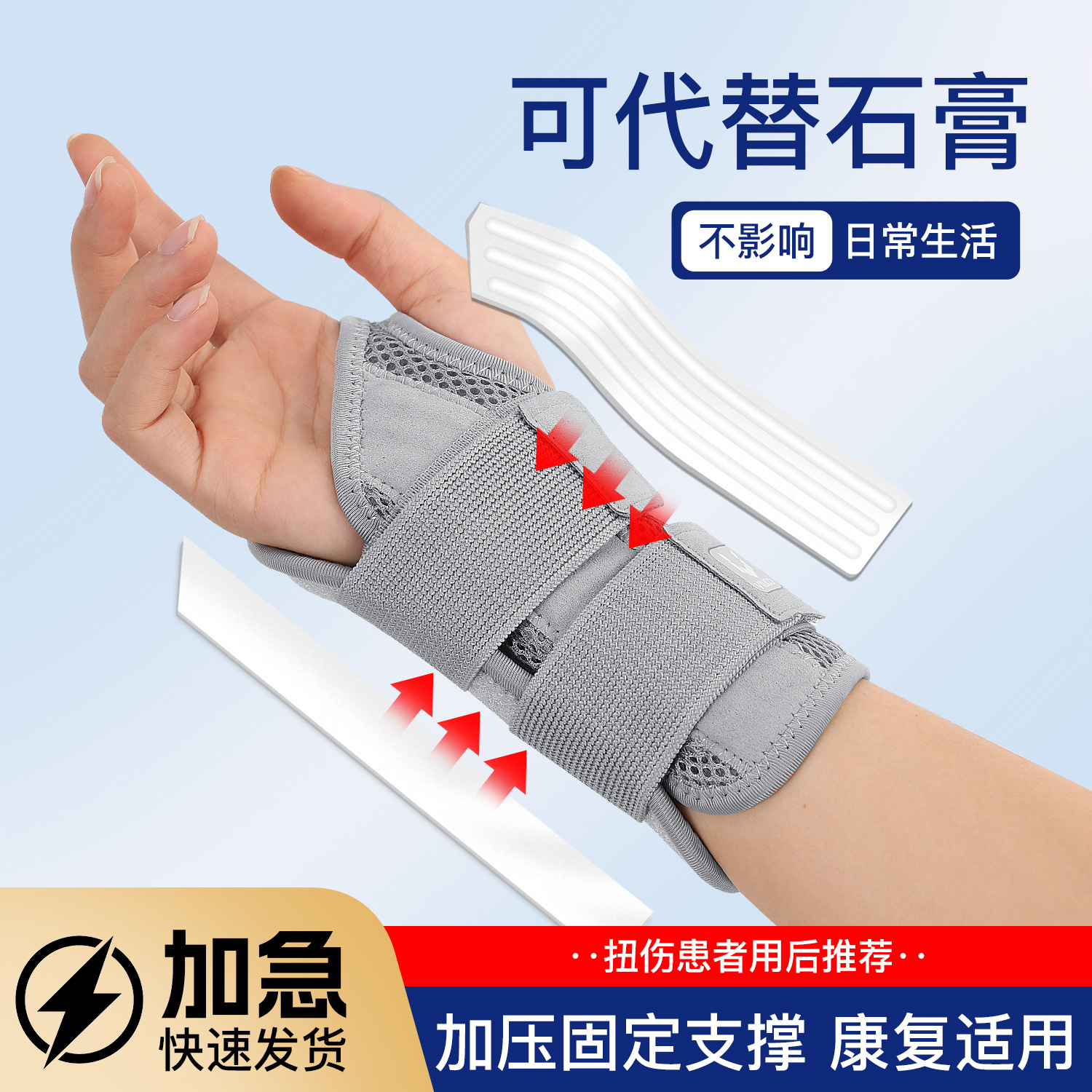 Vilico knuckle tendon sheath wrist guard thin thumb strain strap adjustable wrist guard double strap protector