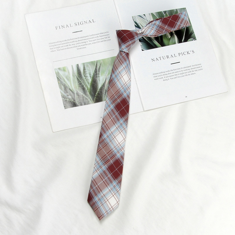 Picture of DK Hand Tie Lemon Sea Salt Original Japanese Uniform for Male and Female Students School Uniform College Style Plaid JK Factory Batch