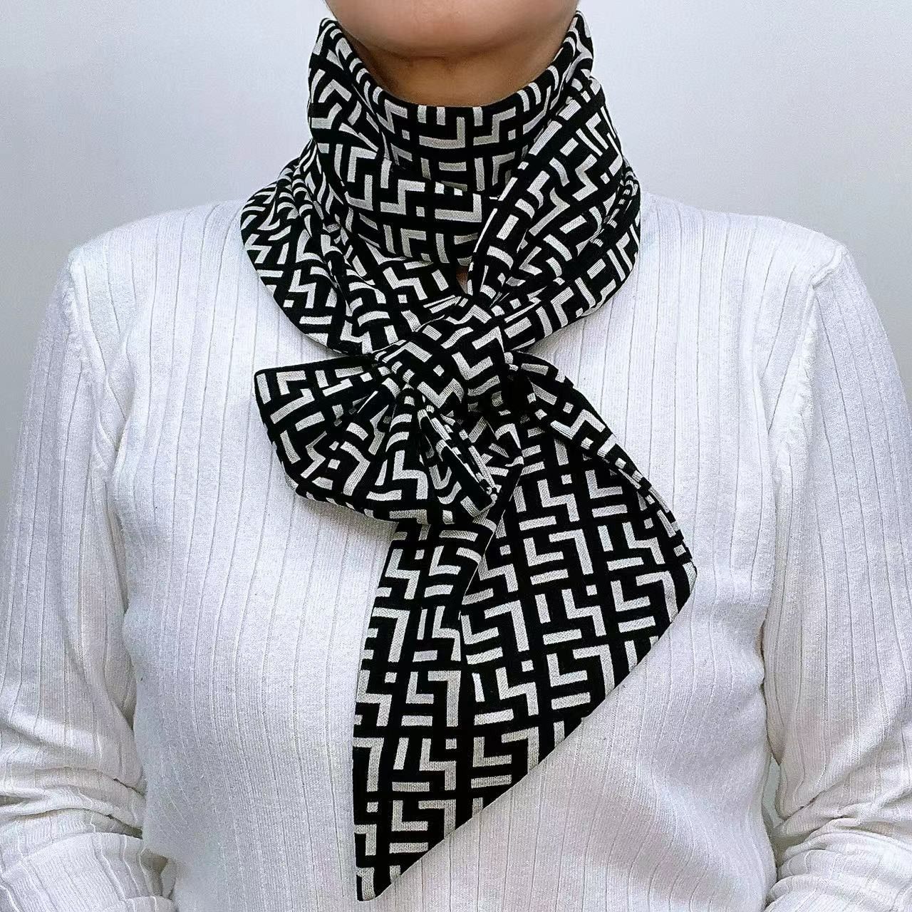 Picture of [Increase lengthening] 14*140cm neck long scarf Australian velvet cotton autumn and winter warm scarf fashion scarf scarf