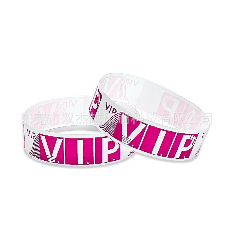 Picture of Spot disposable bracelet waterproof tear-proof identification synthetic paper exhibition admission ticket disposable wrist strap
