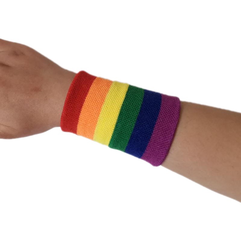 Wrist Women ins Fashion Trend Cute Color Sports Thin Knitted Breathable Wristband Fitness Running W-2