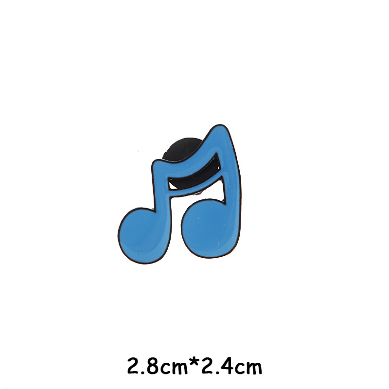 Picture of European and American New Hot-Selling Music Series Alloy Brooch Creative Note Shape Piano Guitar Clothing Accessories Brooch