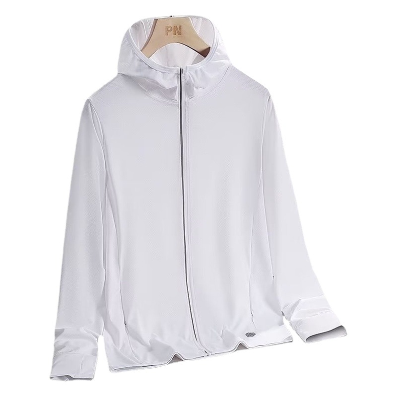 23 Ice Silk sun protection clothing men and women Summer thin couple wear outdoor skin clothing UV protection breathable sun protection clothing coat