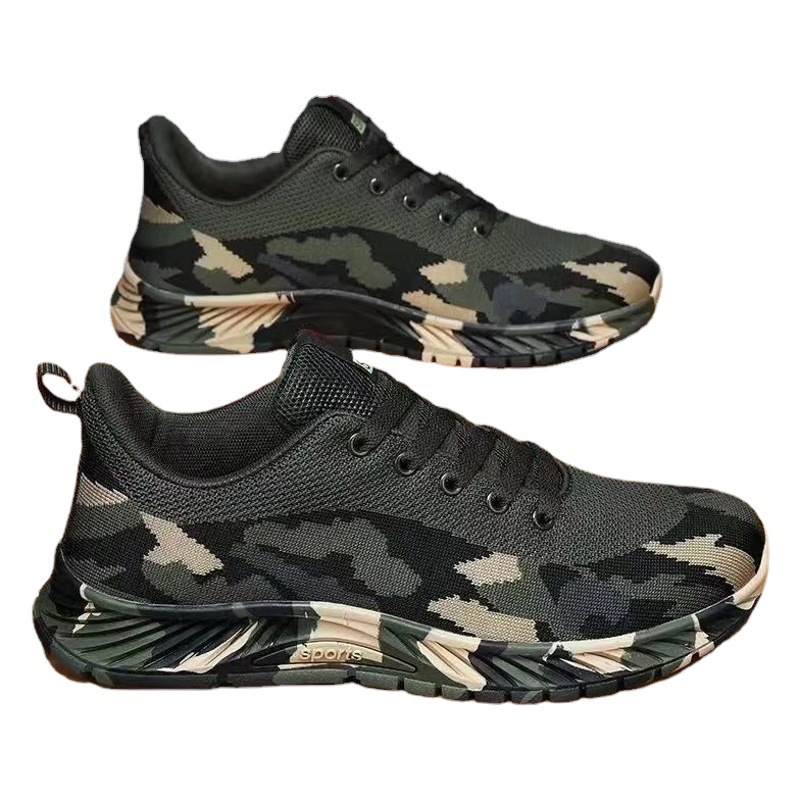 Camouflage Shoes for Men and Women in Spring, Summer and Winter Construction Site Work Shoes, Liberation Shoes, Labor Shoes, Outdoor Hiking Shoes, Training Shoes, Military Training Shoes
