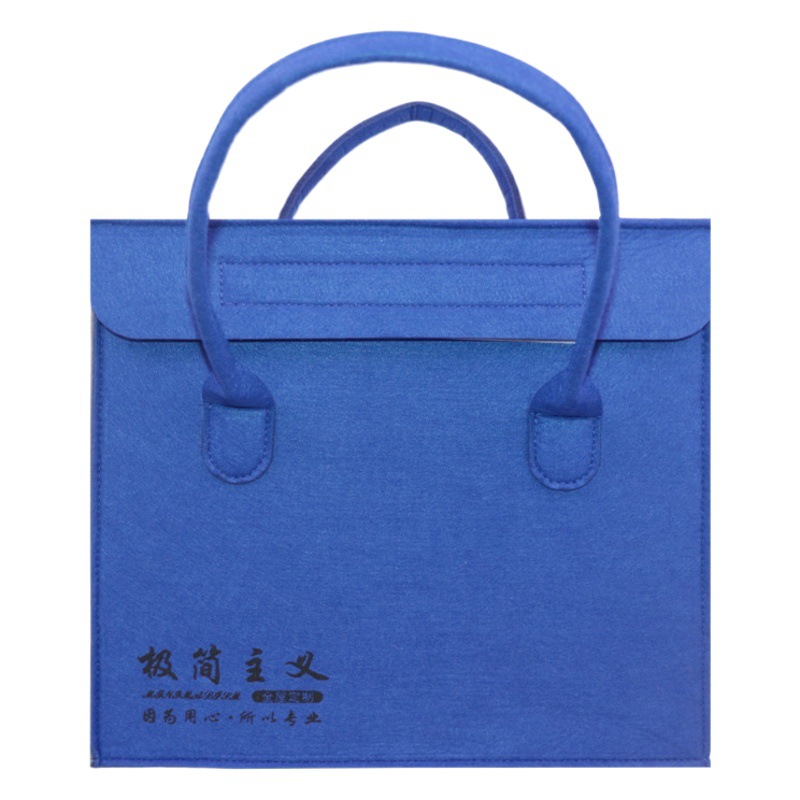New Large-Capacity Satchel Felt Color Card Bag Felt Color Card Box Suitcase Wooden Color Card Display Bag Custom Made