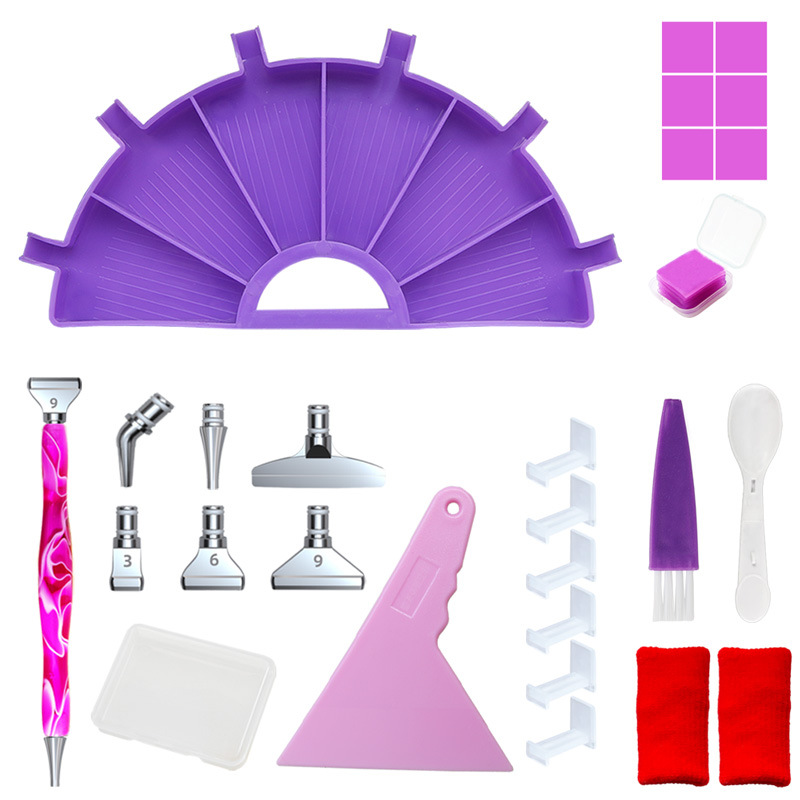 Picture of Diamond painting new multi-function drill plate DIY point drill pen Diamond storage tray diamond embroidery screen drill plate tool