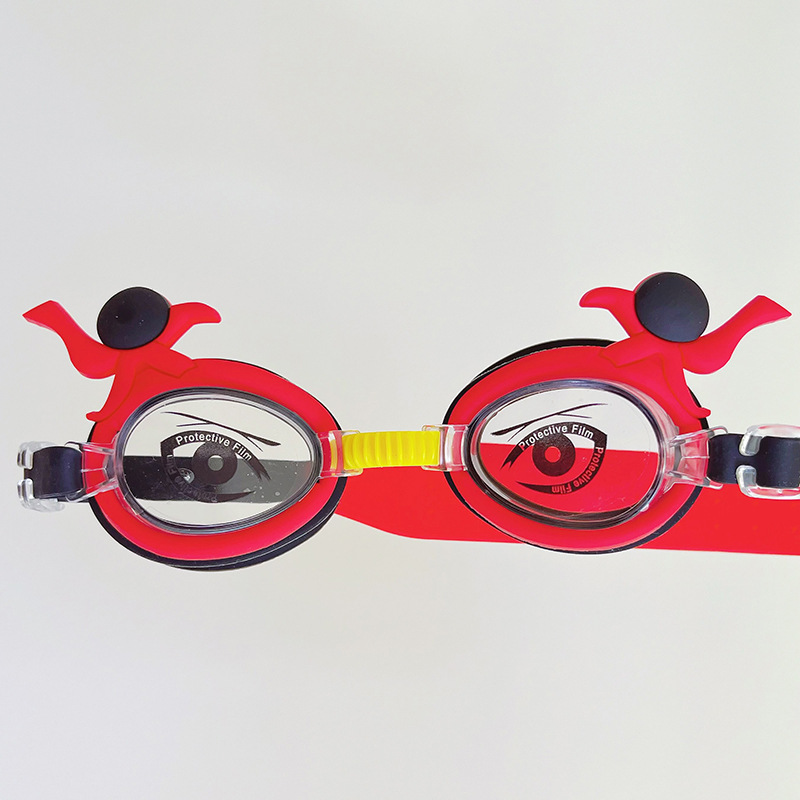 Picture of New pink small fish cartoon children swimming goggles for boys and girls children baby waterproof anti-fog HD crab swimming goggles