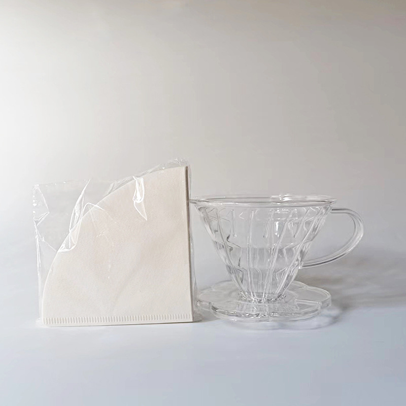 Picture of Hand-Brewed Coffee Filter Cup V60 Large Conical Immersion Hand-Brewed Threaded Drip Filter Paper
