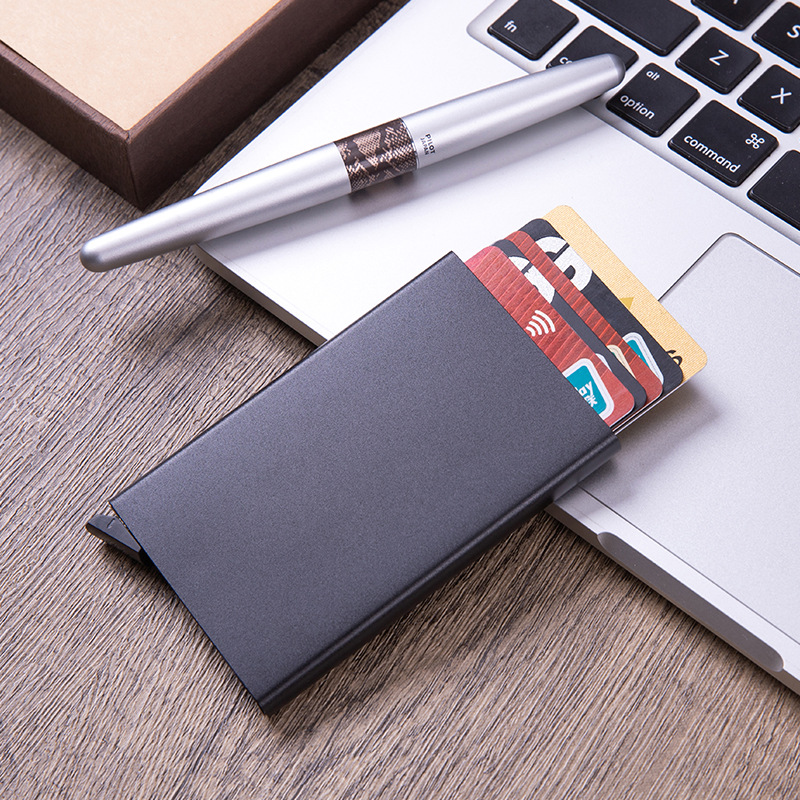 Picture of Factory supply aluminum card box bank card credit card box business card box metal card box aluminum alloy card box