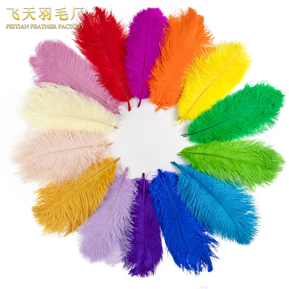 Ostrich Hair 15-20cm Feather Crafts Headwear Stage Performance Cake Decoration DIY Handmade Material Feather