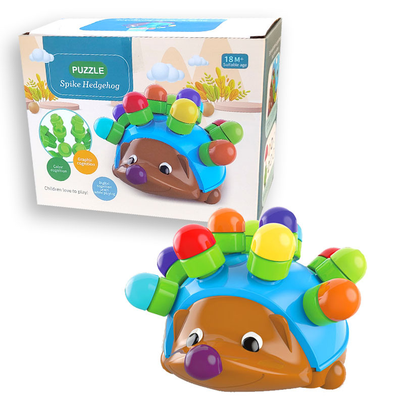 Picture of Baby children's matching hedgehog matching Smart Egg toy Montessori early education fine motor thinking training hand-eye coordination