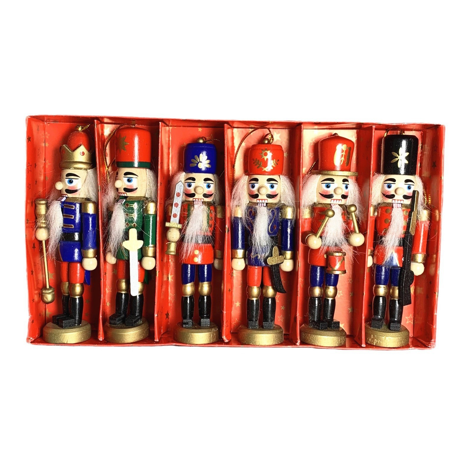New Creative Crafts 12cm Mouth Movable Nutcracker Craft Ornaments Pendant Foreign Trade