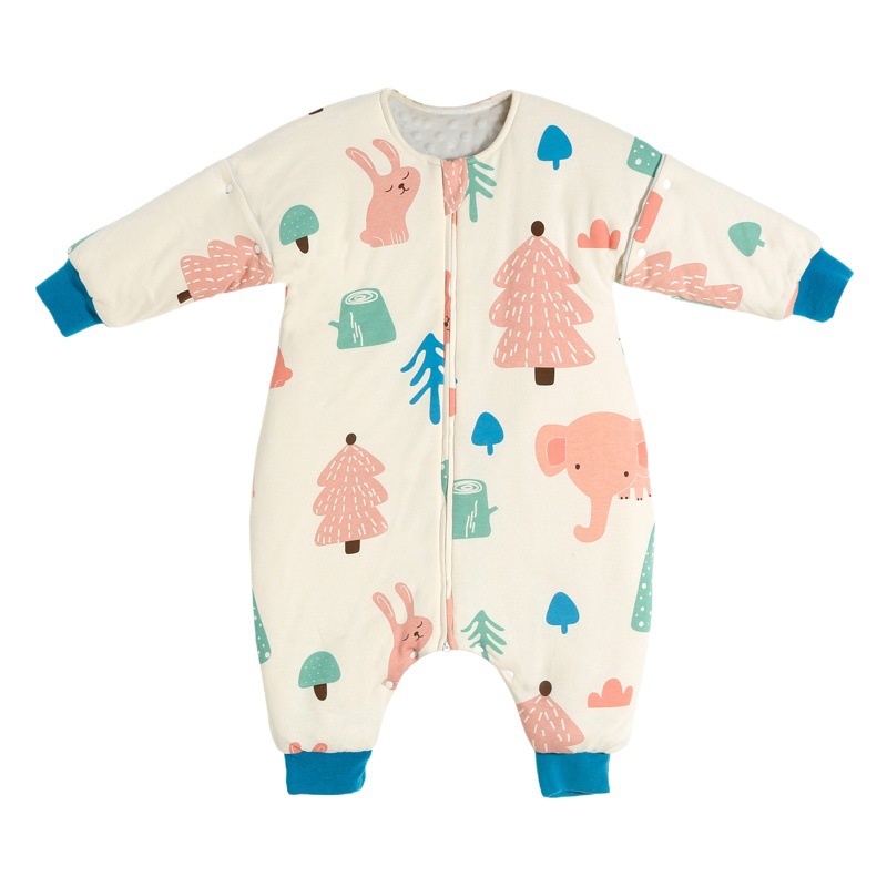 Yinxiuli cotton sleeping bag baby fall legs autumn and winter thickened children kick-proof baby sleeping bag cross-border wholesale
