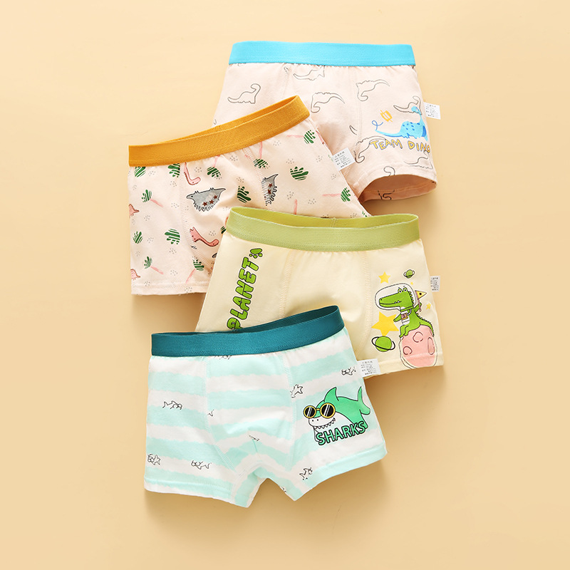Picture of Children's Underwear Boys' Pure Cotton Boxer Shorts Boys Baby Children's Underwear Summer