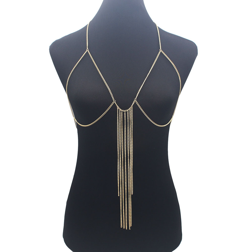 Picture of Cross-border Jewelry European and American Simple Tassel Body Chain Women's Personalized Street Photography Disco Dance Costume Performance Body