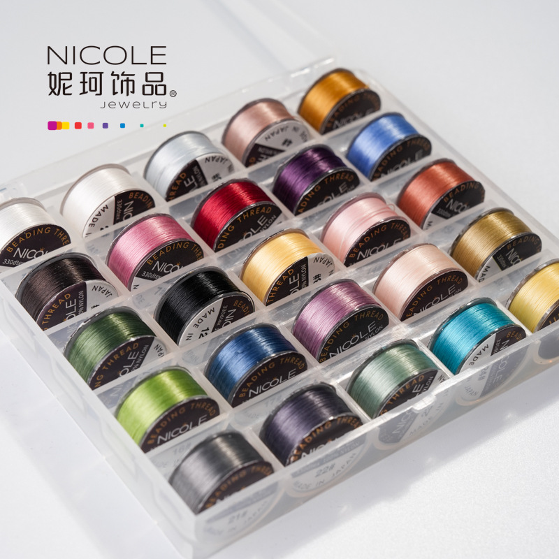 Picture of Japan Imported Nylon Beaded Line Jewelry Braided Line DIY Accessories 46m Beaded Line Bracelet Line