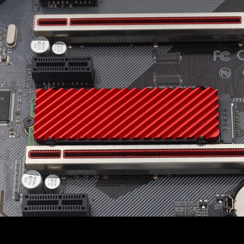 Picture of All-aluminum M.2 radiator hard disk solid-state cooling vest computer heat sink strong wind fast cooling wholesale
