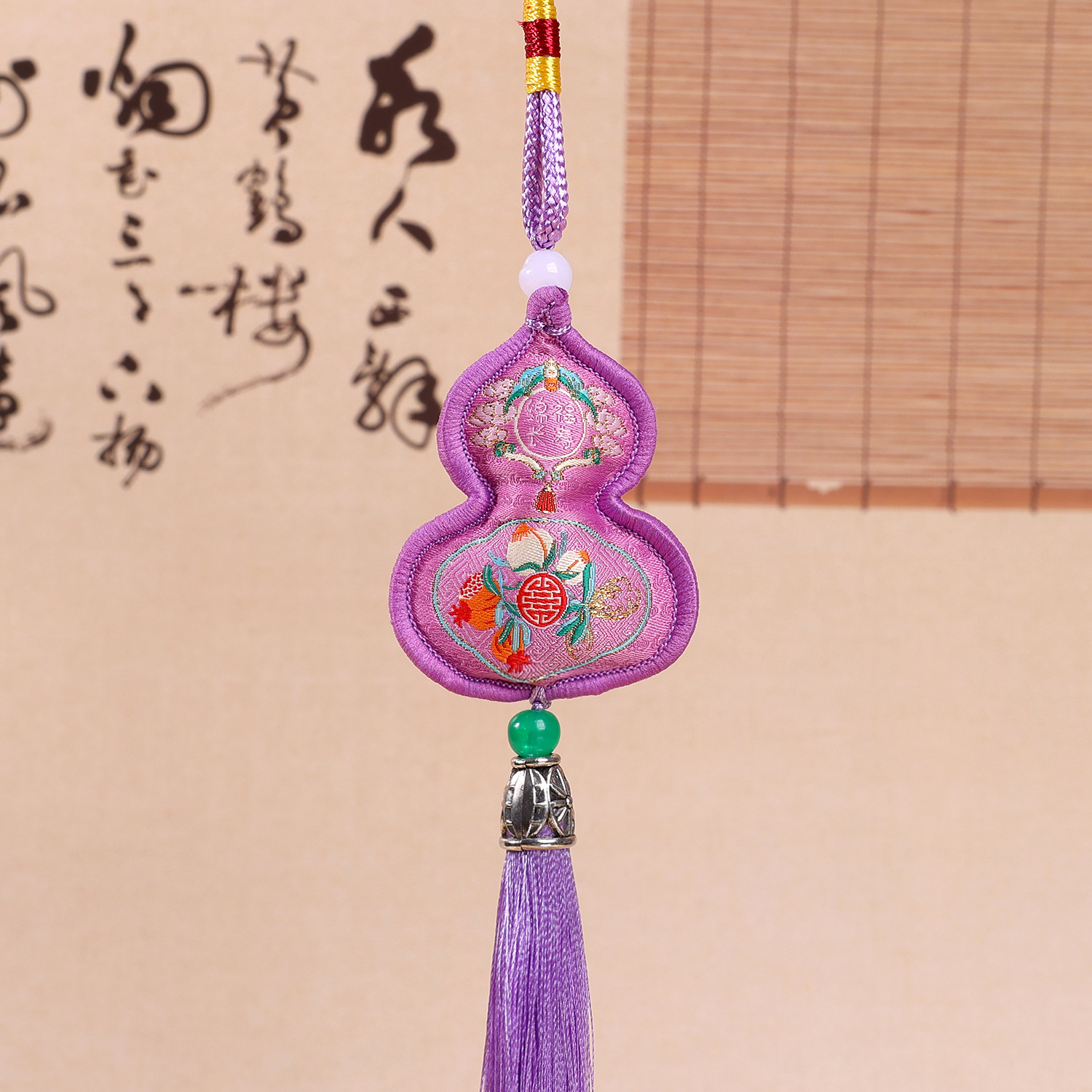 Picture of New Gourd Pendant Sachet Embroidered Small Sachet Carry-on Antique Sachet Gifts Car Bags Hanging Ornaments