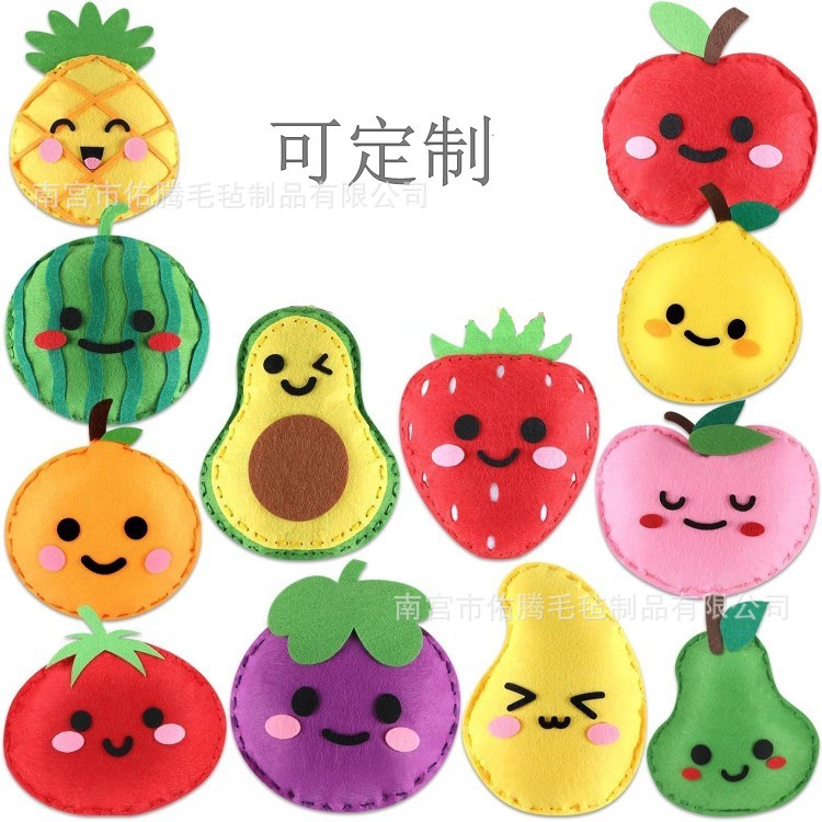 Cross-border children's hand-sewn toys DIY felt cloth creative educational toys fruits and vegetables hand-suit