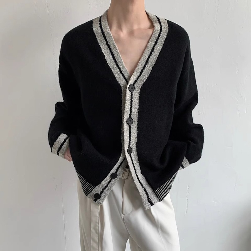 Cleanfit Arctic Velvet Soft Waxy Lazy V-Neck Cardigan Sweater Autumn and Winter Ins Fashion Brand Loose Sweater Coat