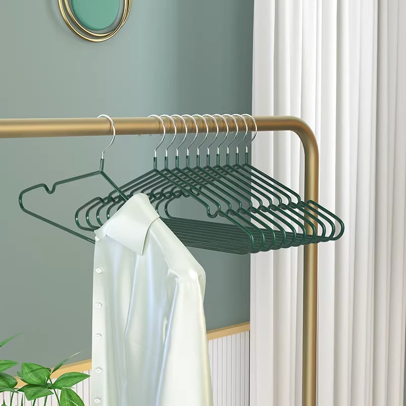 Picture of Plastic dip seamless plastic clothes hanger dormitory men and women adult clothing hanger household drying rack wholesale spot