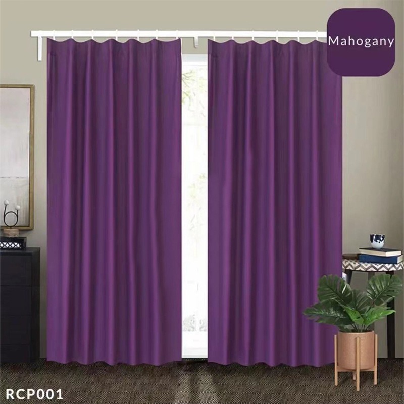 Picture of Cross-Border Southeast Asian Curtain Fabric, Polyester Window Screen, Hook-Style Curtain Fabric, Blackout and Sunshade Wholesale, Modern and Simple