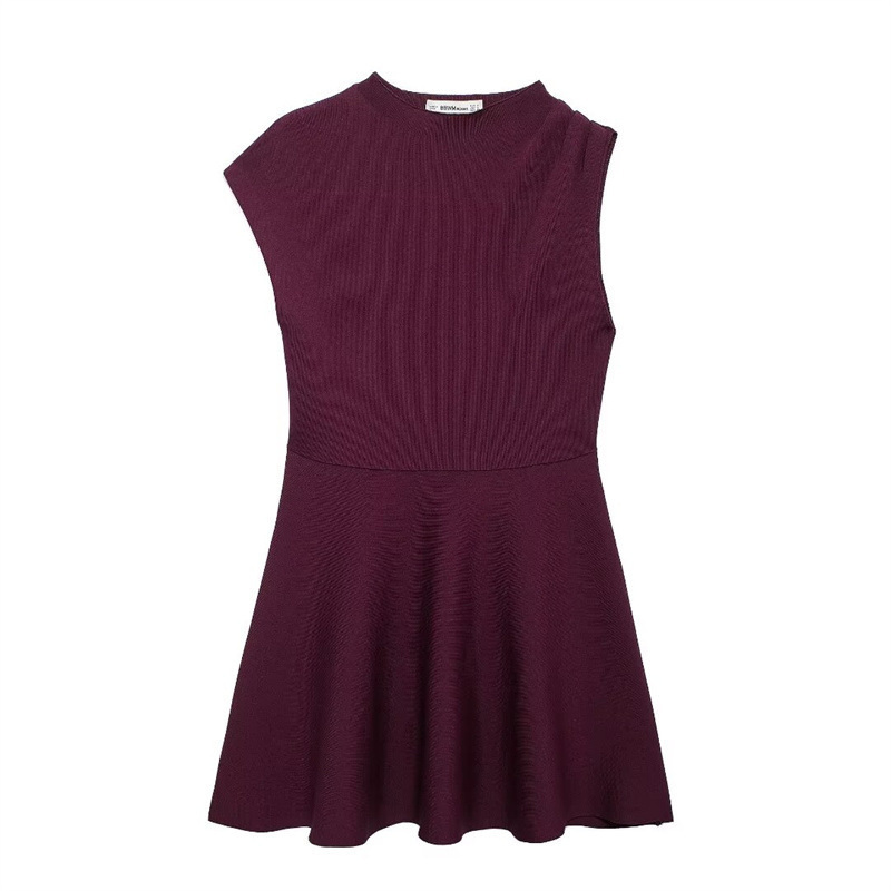 SAW AliExpress Explosions Independent Station Women's European and American Style Fashion Temperament Sexy Skating Knitted dress