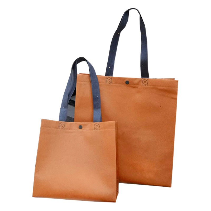 Trendy Hidden Buckle Clothing Non-Woven Tote Bag Eco-Friendly Bag Wholesale in Stock Logo Shopping Handbag Children's Clothing