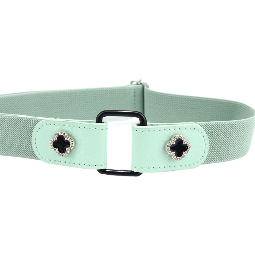 Internet-famous Lazy Belt Women's Decorative All-match Jeans with Invisible and Traceless Student Elastic Belt Women's Belt