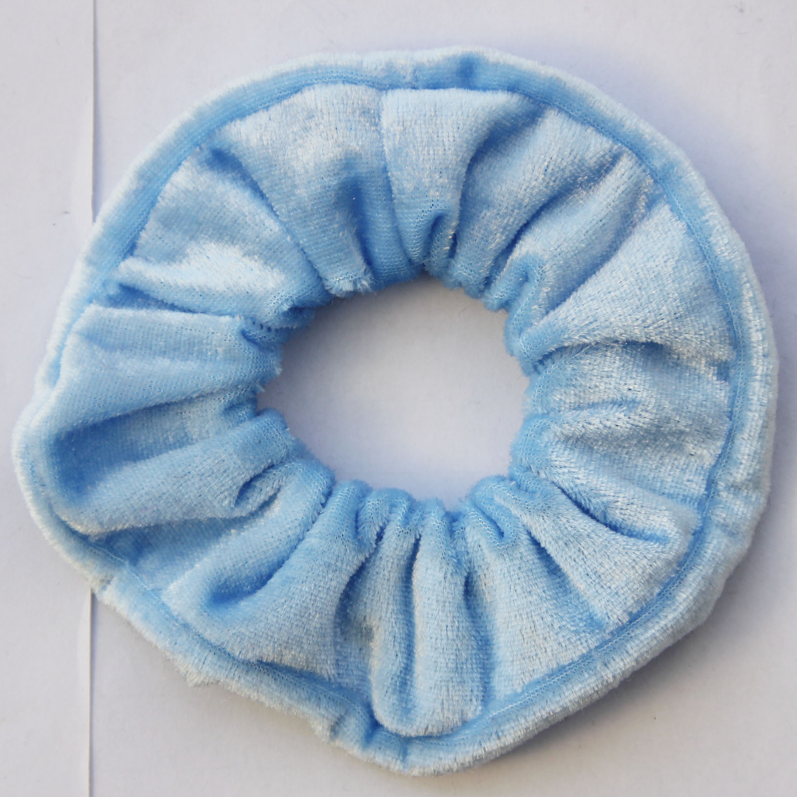 Picture of Amazon Gold Velvet Cloth Pig Intestine Hair Ring Velvet Mother Headband Grandma Jewelry Rubber Band Wholesale